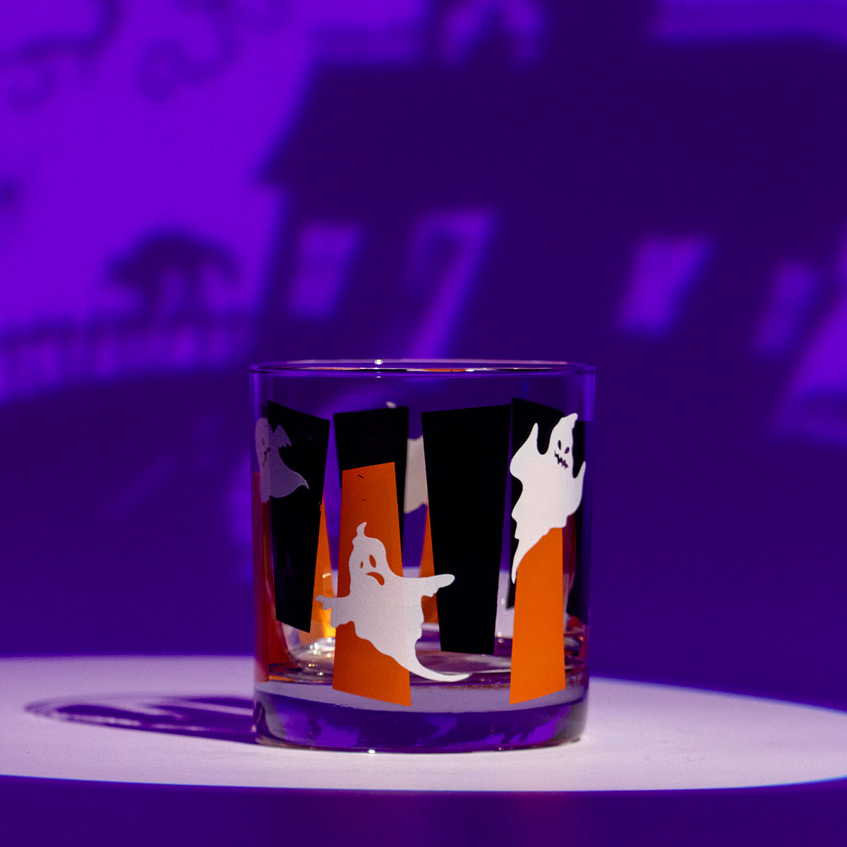 Glowing Ghouls Rocks Glass