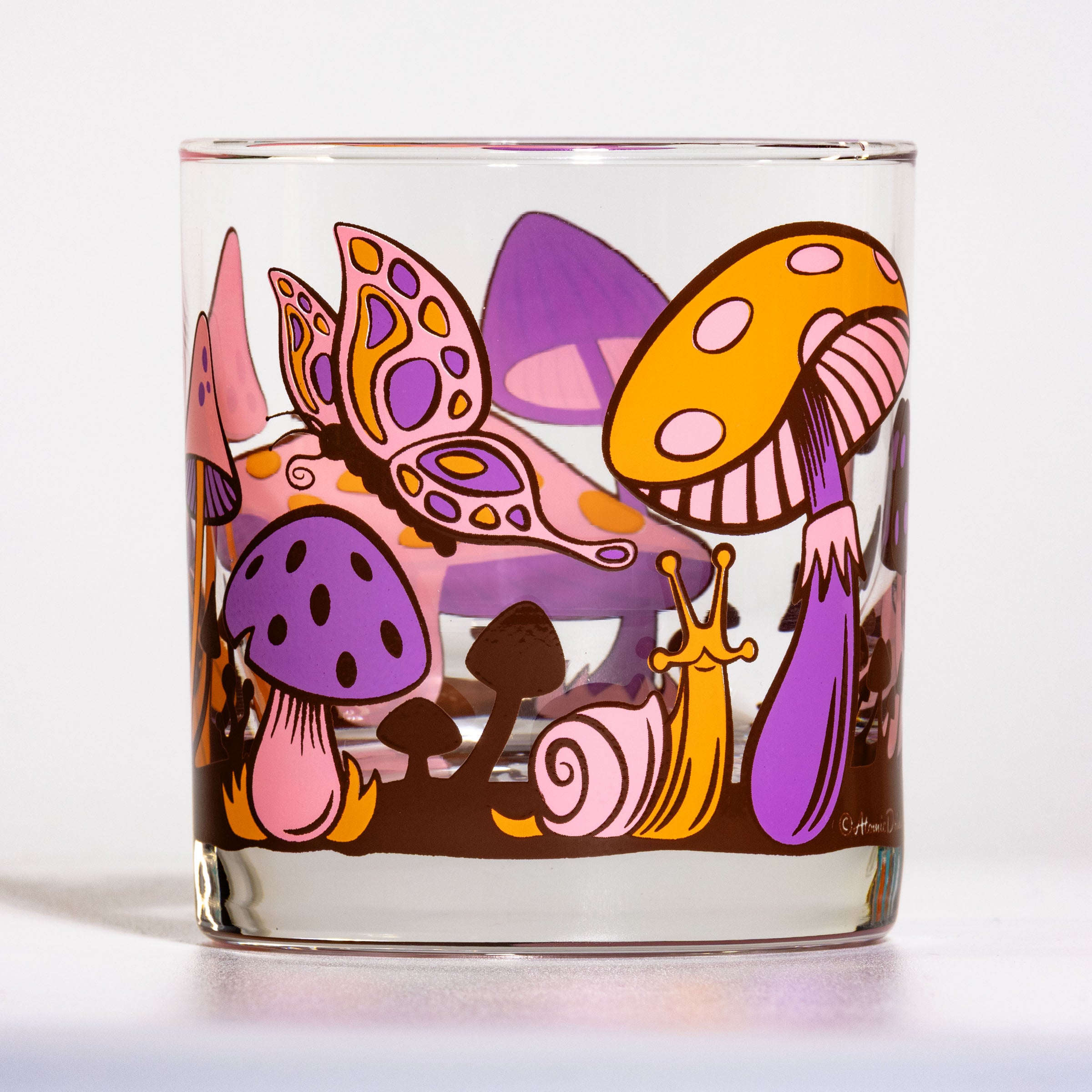 Magical Mushrooms Rocks Glass (3 Colorways)
