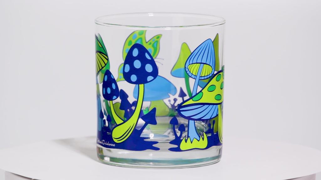Magical Mushrooms Rocks Glass (3 Colorways)